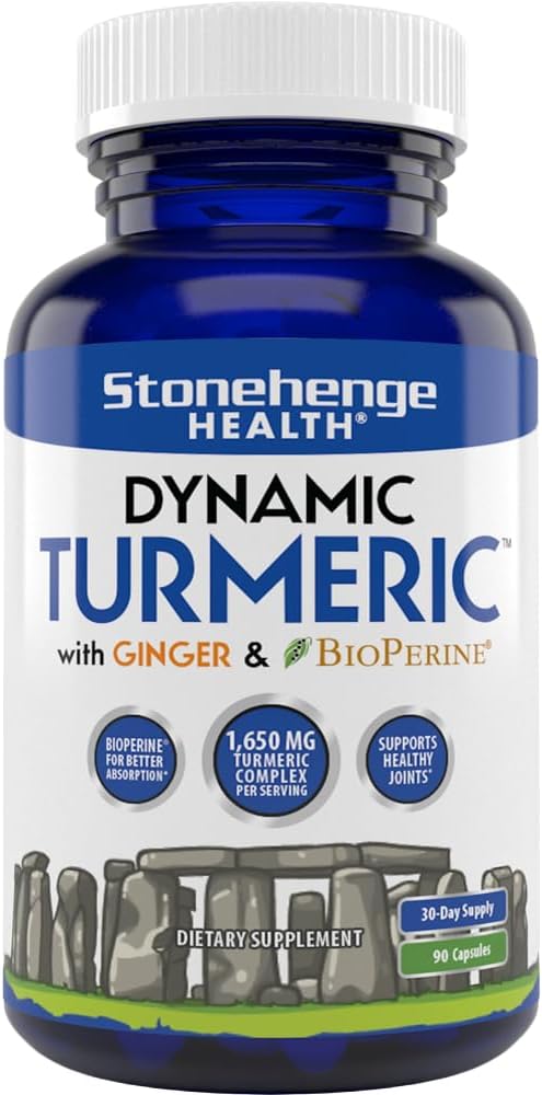 1,650 mg Turmeric Curcumin with Ginger, 90 Vegetarian Capsules I411