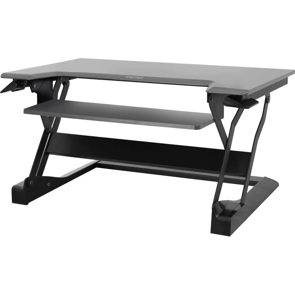 Black Sit-Stand Desktop Workstation E785
